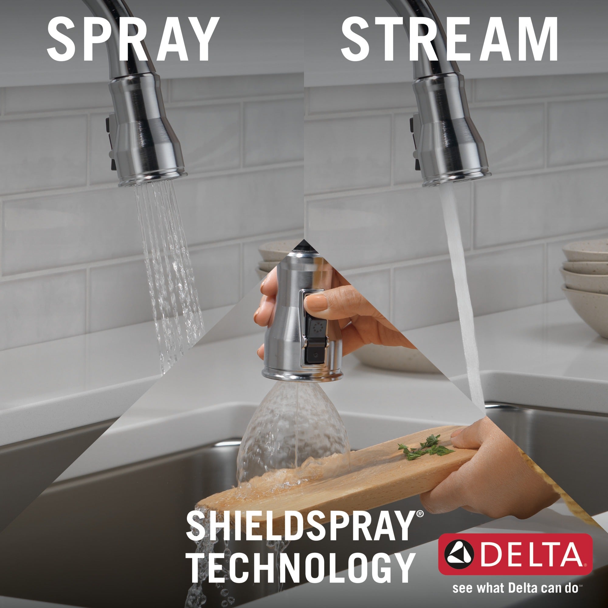 Delta Broderick® Single Handle Pull-Down Kitchen Faucet