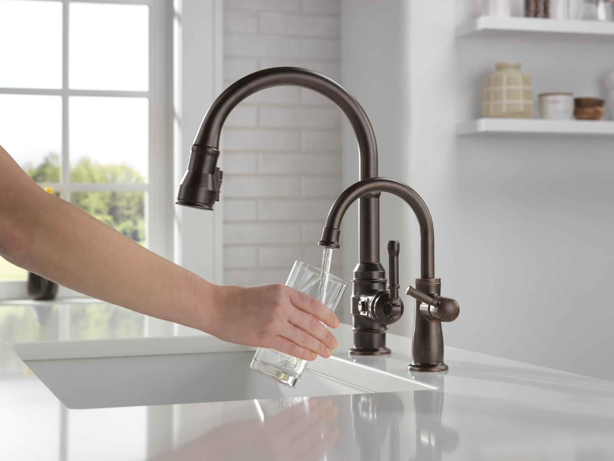 Delta Broderick® Single Handle Pull-Down Kitchen Faucet
