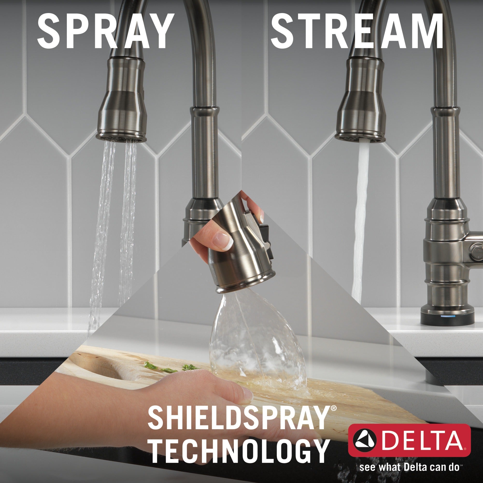 Delta Broderick® Single Handle Pull-Down Kitchen Faucet With Touch<sub>2</sub>O® Technology