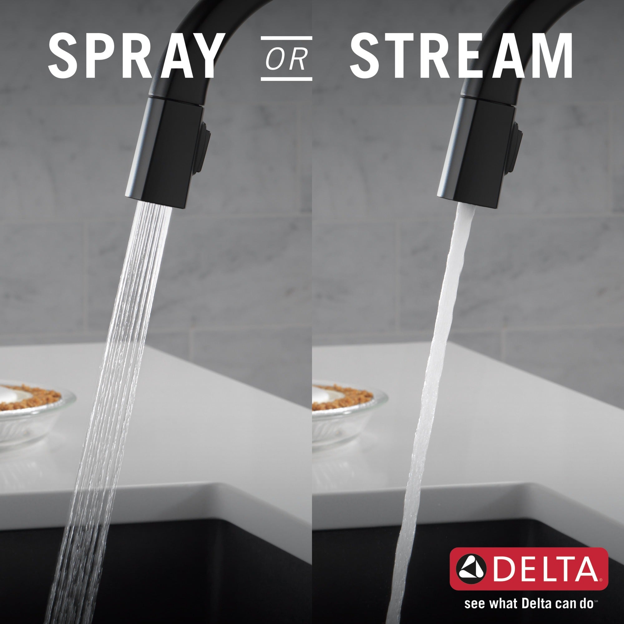 Delta Monrovia® Single Handle Pull-Down Kitchen Faucet With Touch<sub>2</sub>O® Technology