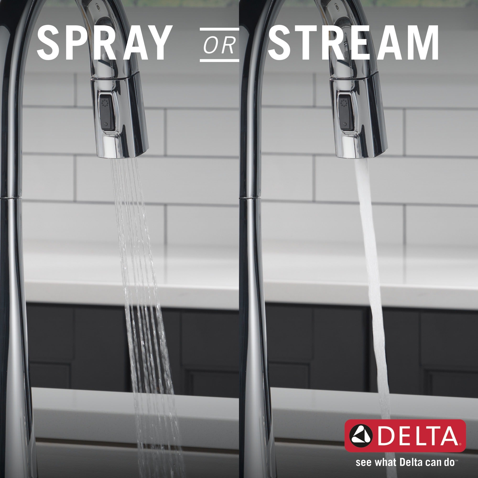 Delta Monrovia® Single Handle Pull-Down Kitchen Faucet With Touch<sub>2</sub>O® Technology