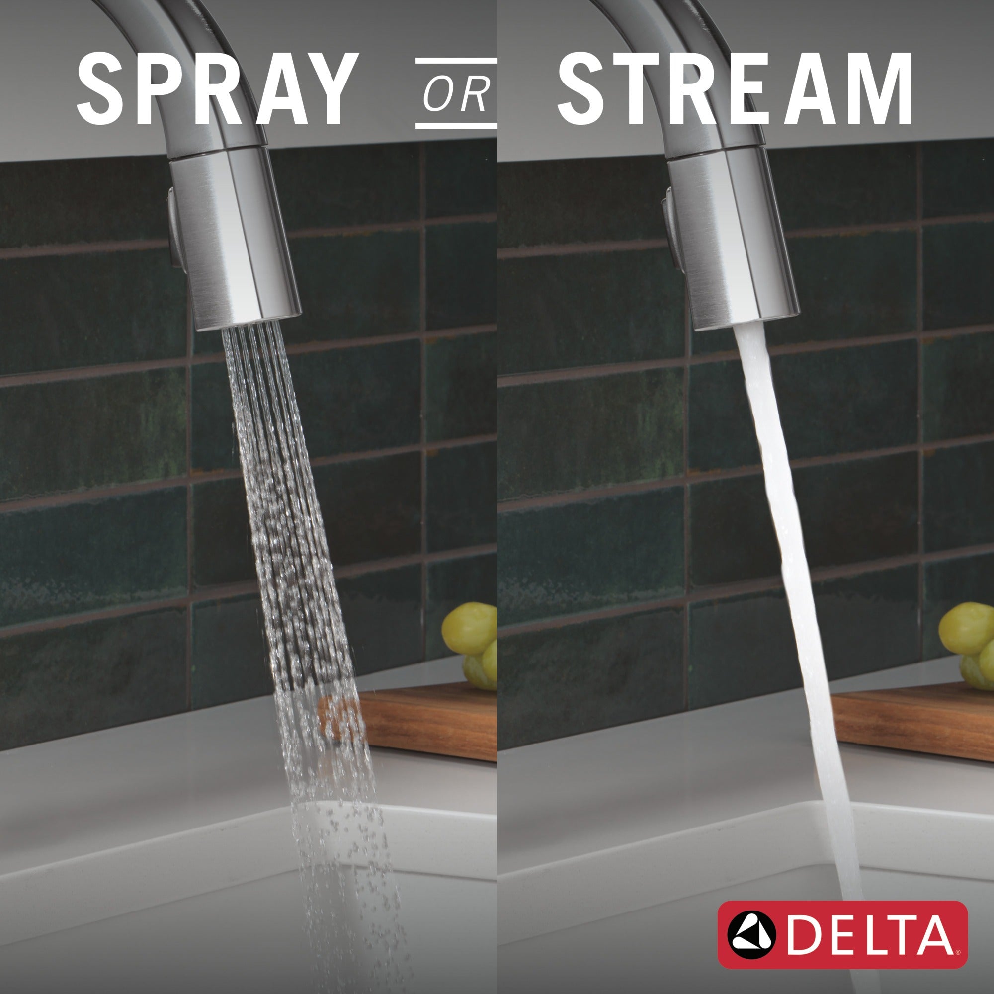 Delta Monrovia® Touch<sub>2</sub>O® Technology Kitchen Faucet with Touchless Technology
