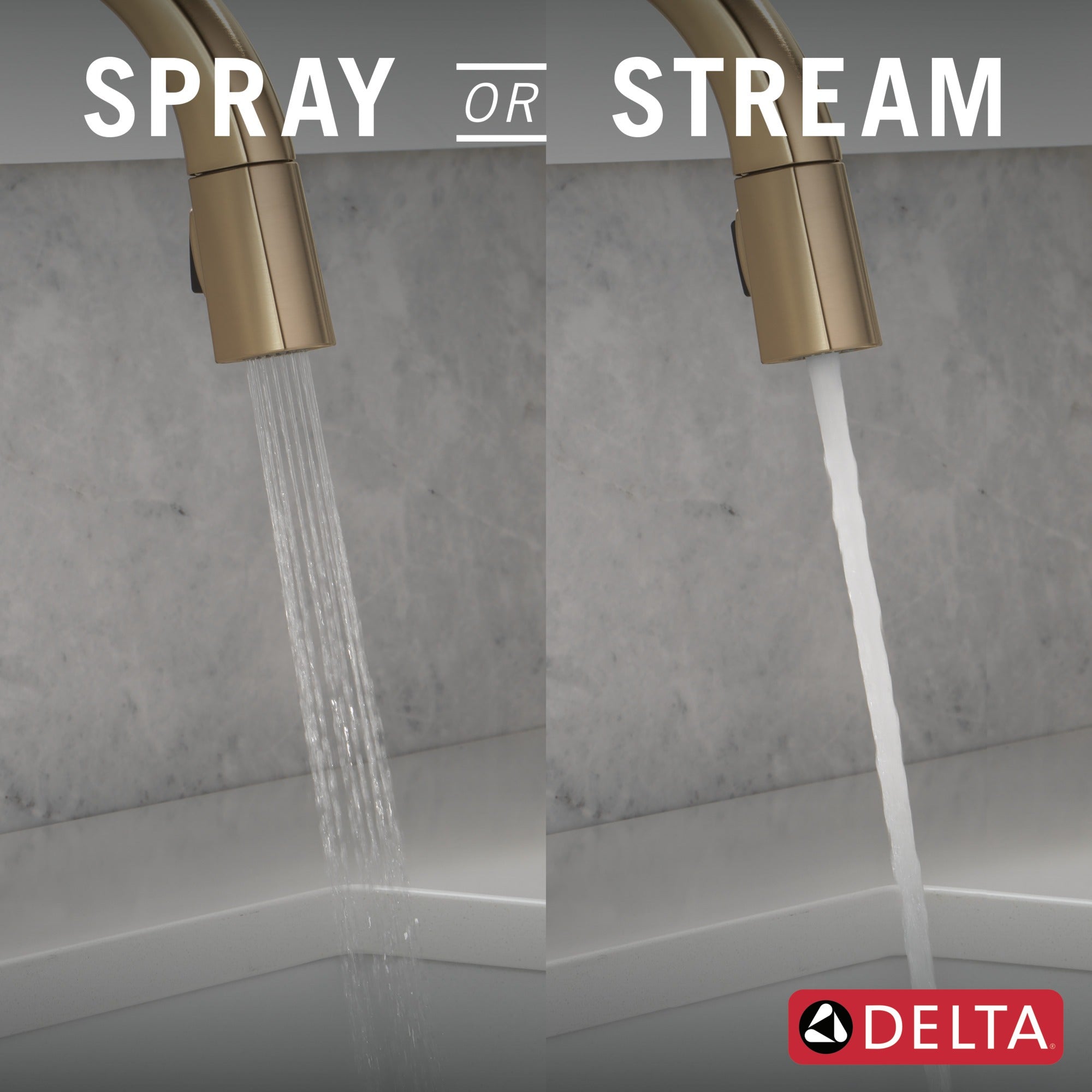 Delta Monrovia® Touch<sub>2</sub>O® Technology Kitchen Faucet with Touchless Technology