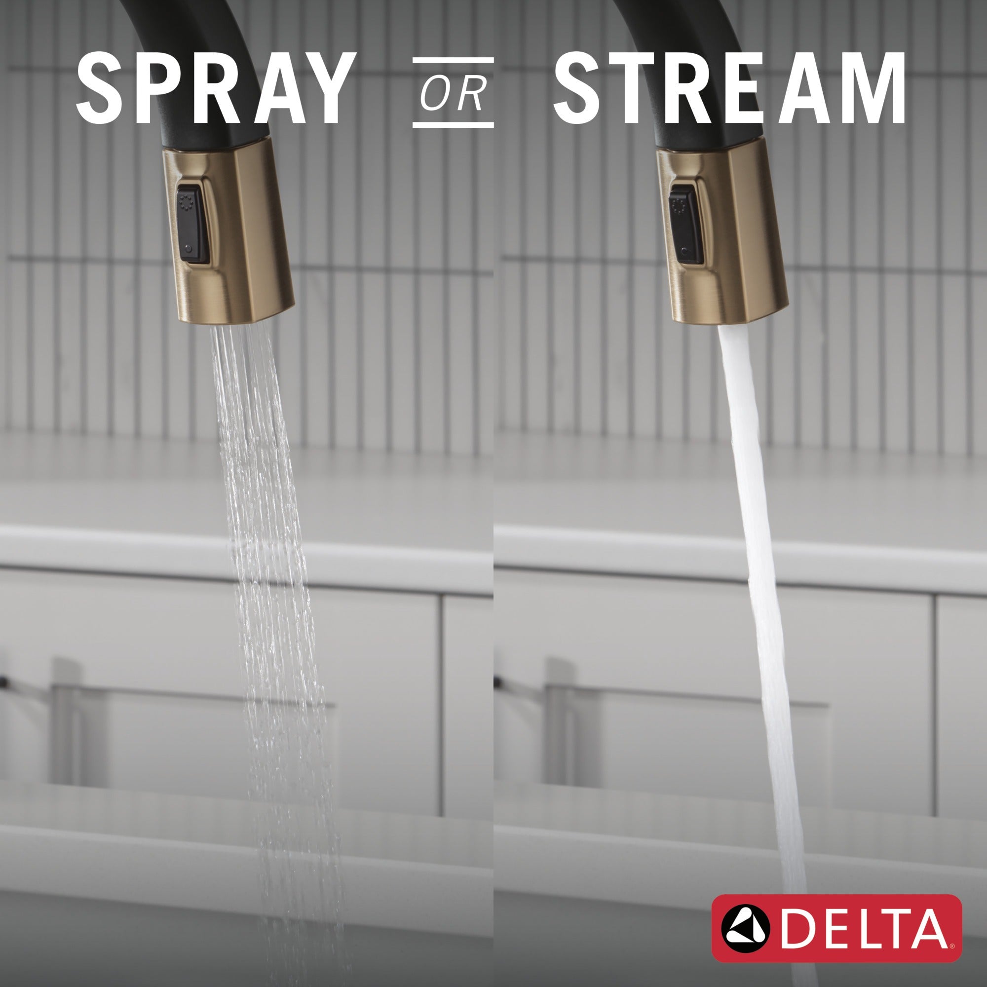 Delta Monrovia® Touch<sub>2</sub>O® Technology Kitchen Faucet with Touchless Technology