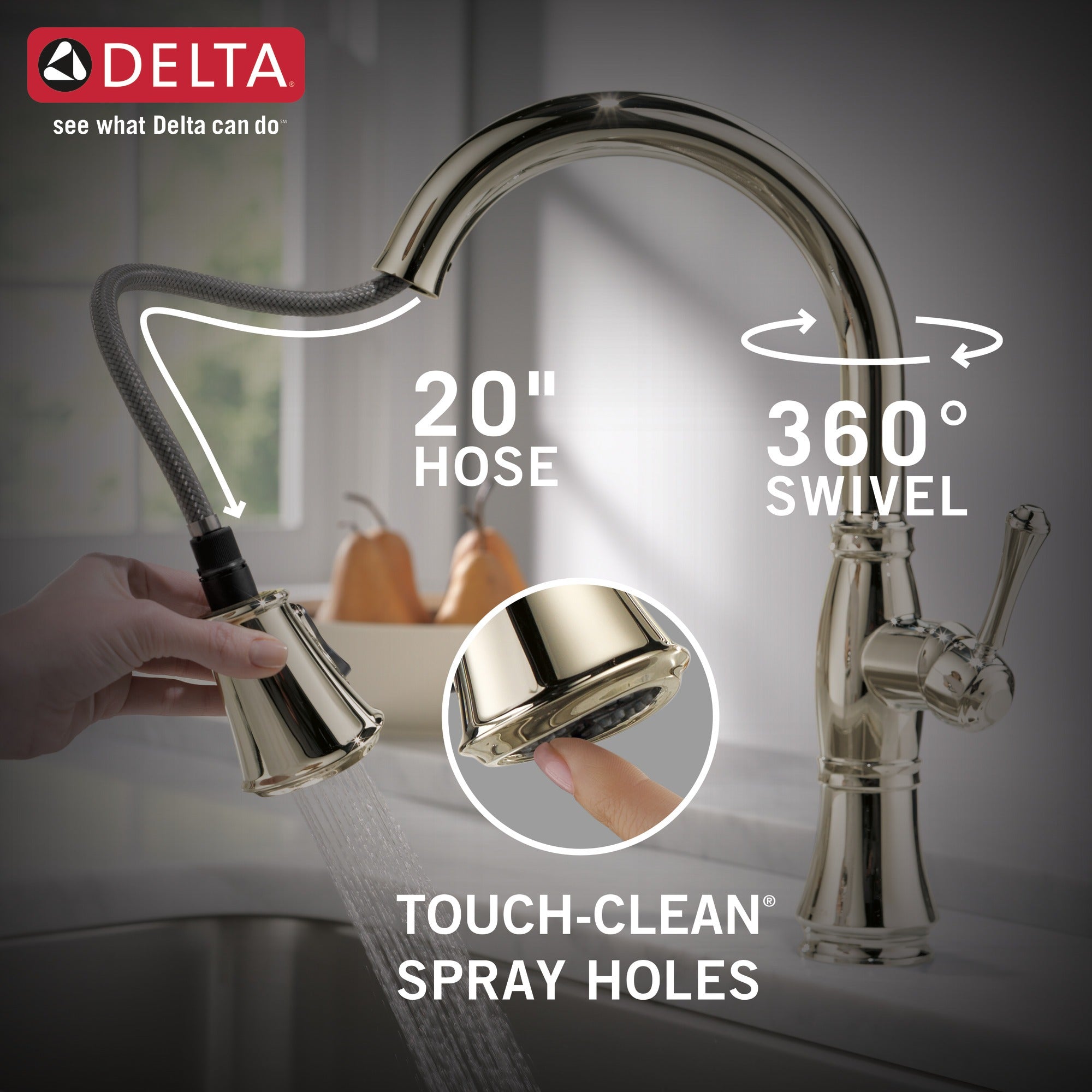 Delta Cassidy® Single Handle Pull-Down Kitchen Faucet