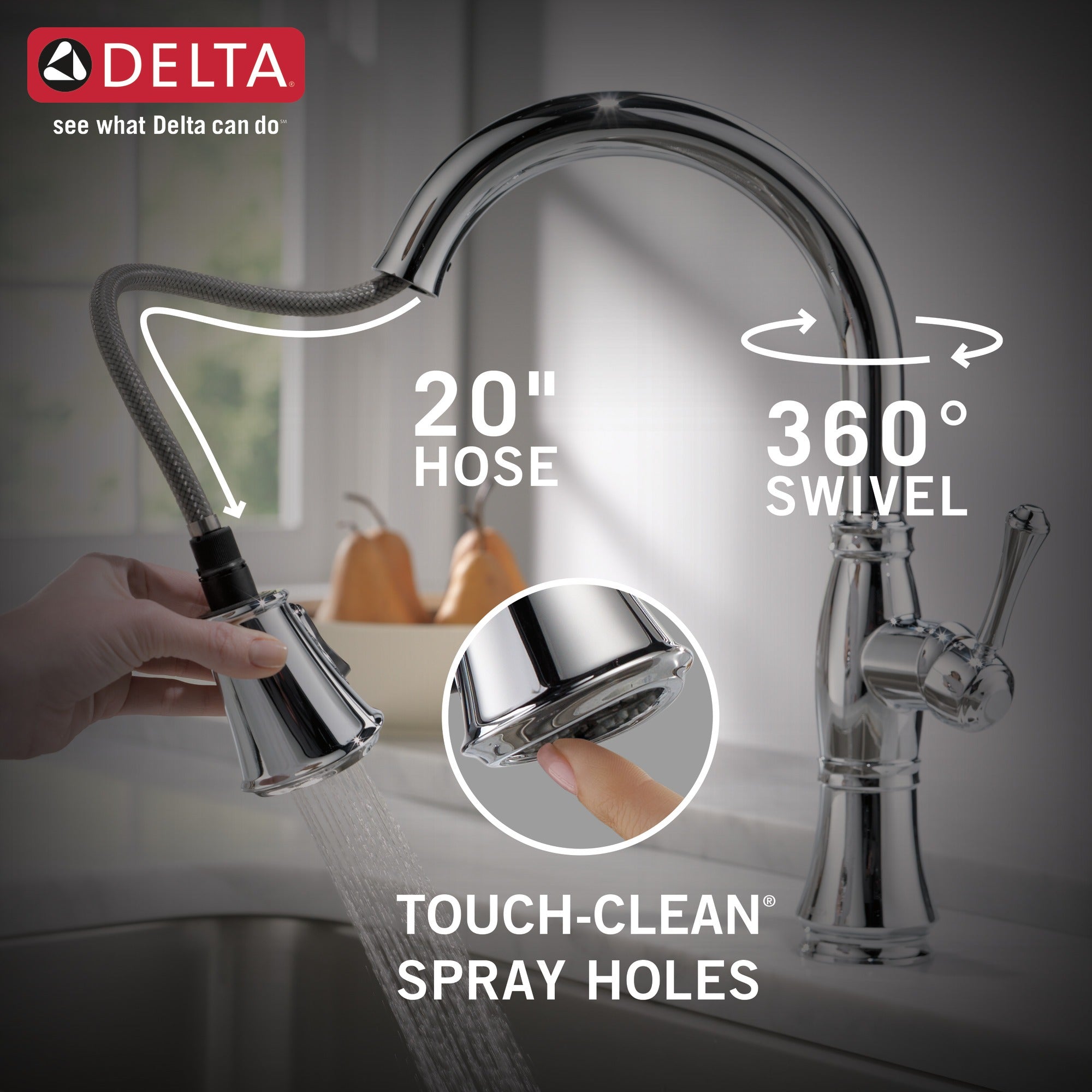 Delta Cassidy® Single Handle Pull-Down Kitchen Faucet