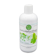 Bottle of Pure Eucalyptus Oil Extract on a white background