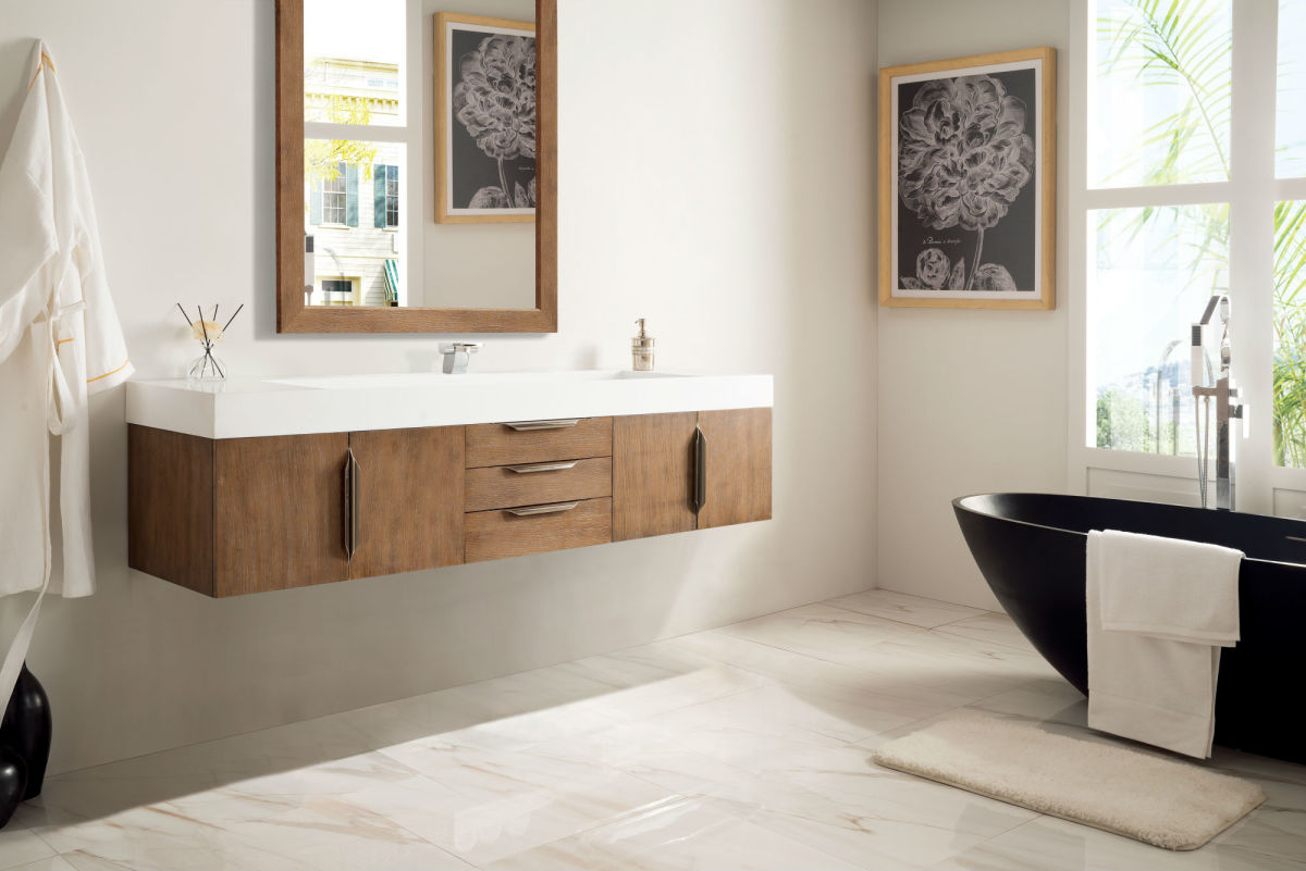 Columbia 72" Single Wall Mount Vanity Cabinet