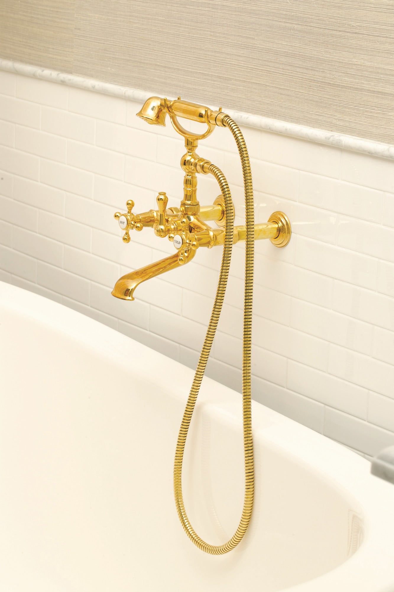 Newport Brass Chesterfield® Exposed Tub & Hand Shower Set - Wall Mount