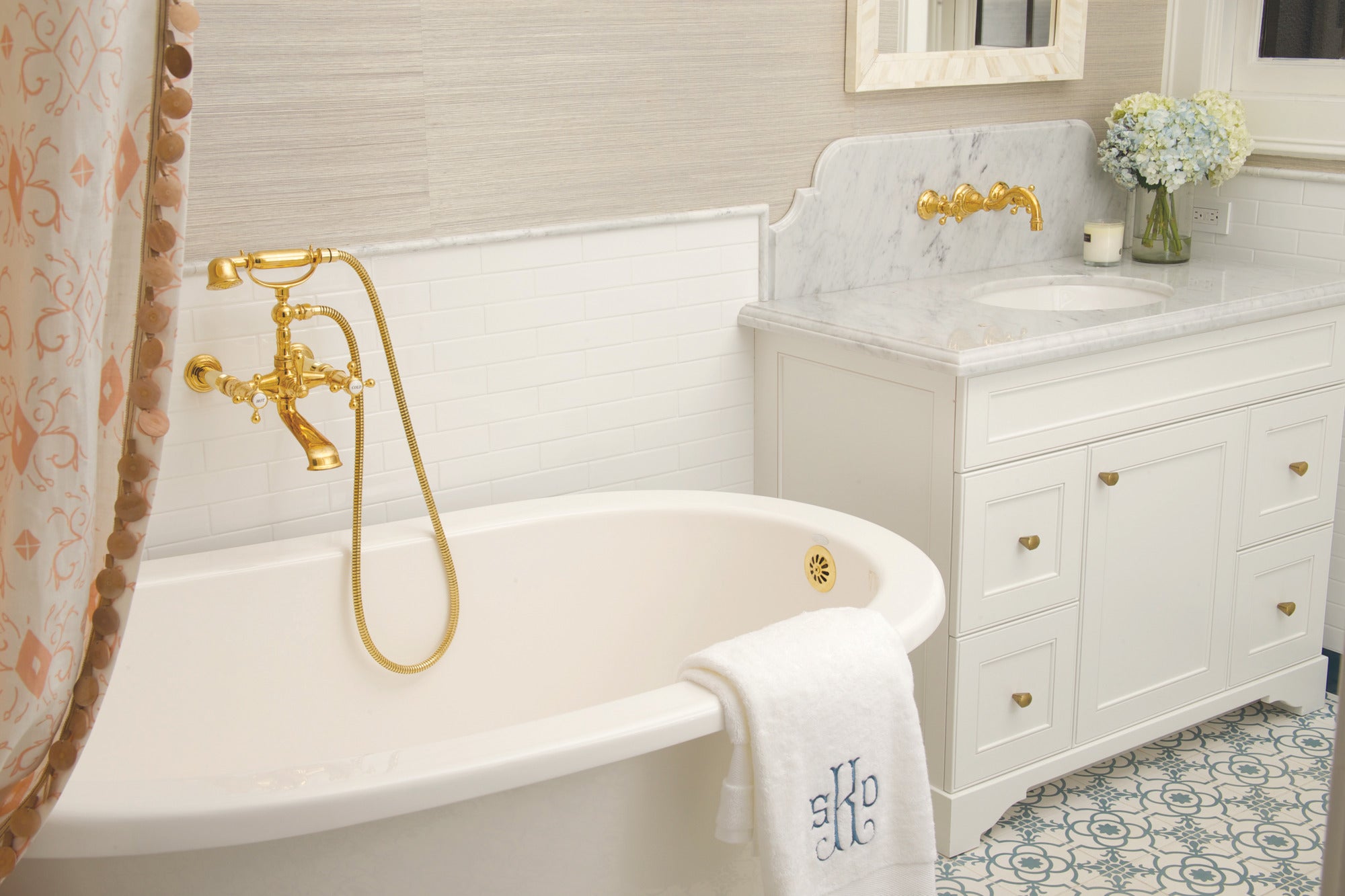 Newport Brass Chesterfield® Exposed Tub & Hand Shower Set - Wall Mount