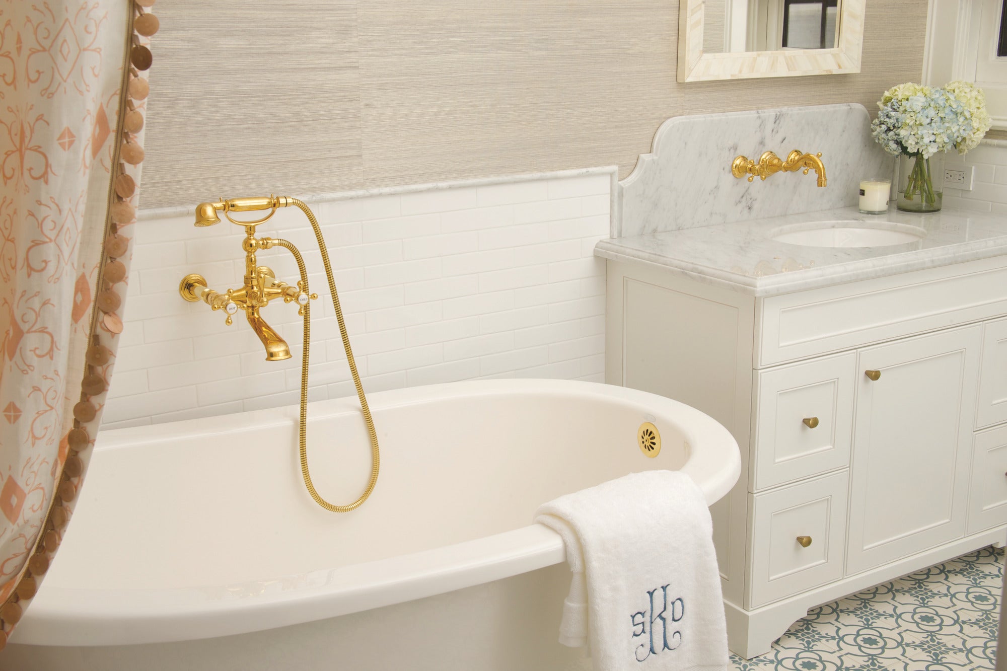 Newport Brass Chesterfield® Exposed Tub & Hand Shower Set - Wall Mount