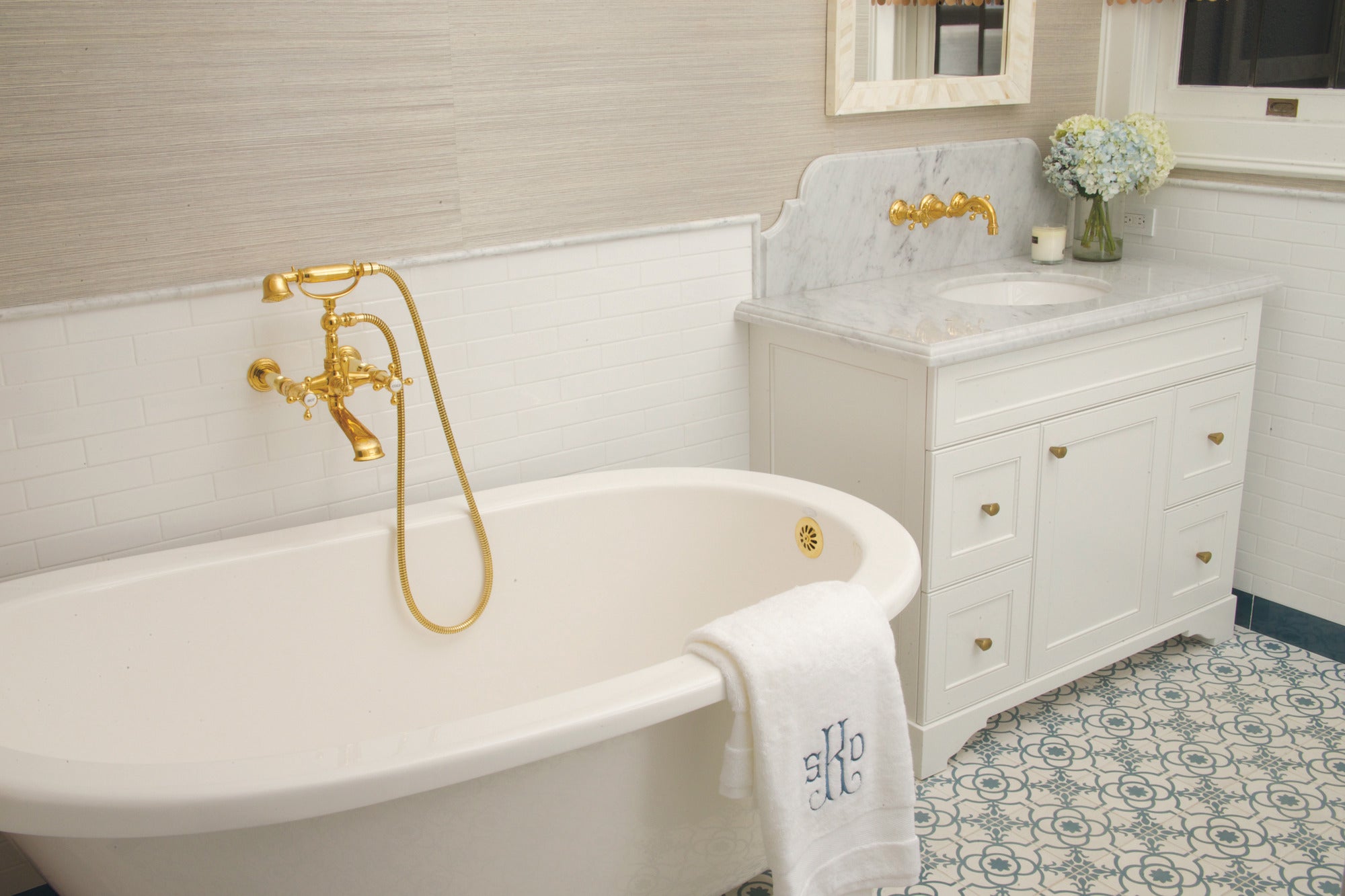 Newport Brass Chesterfield® Exposed Tub & Hand Shower Set - Wall Mount