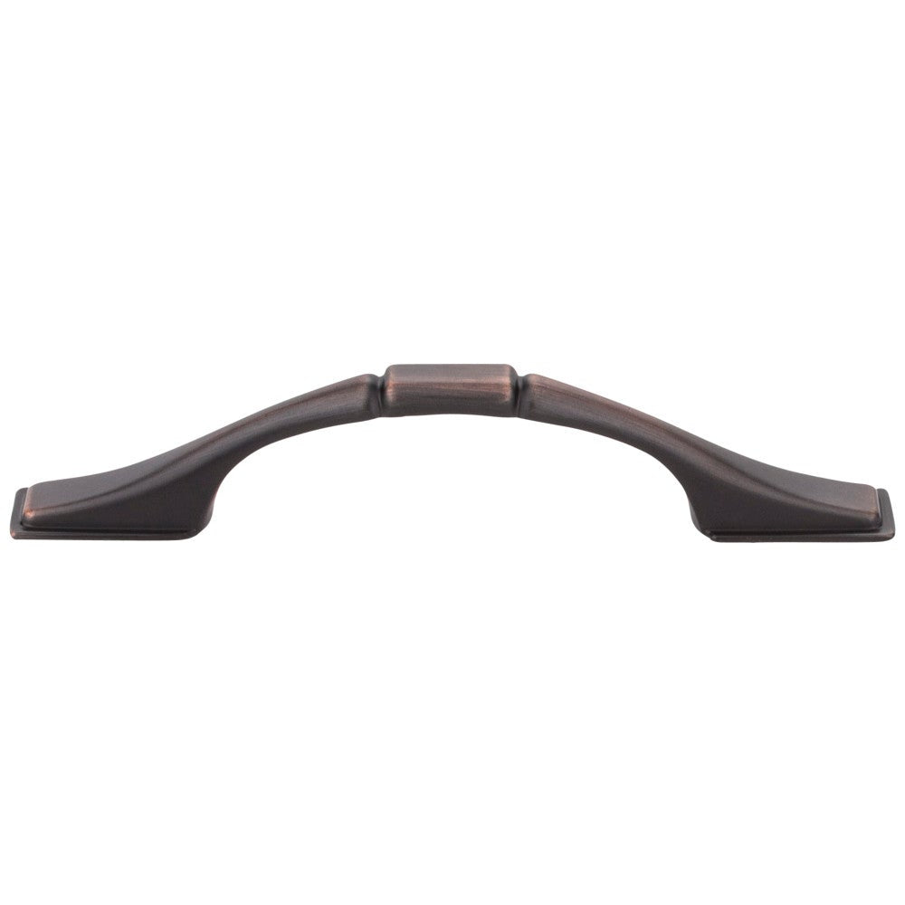 Hardware Resources 3" Center-to-Center Satin Nickel Square Hammond Cabinet Pull