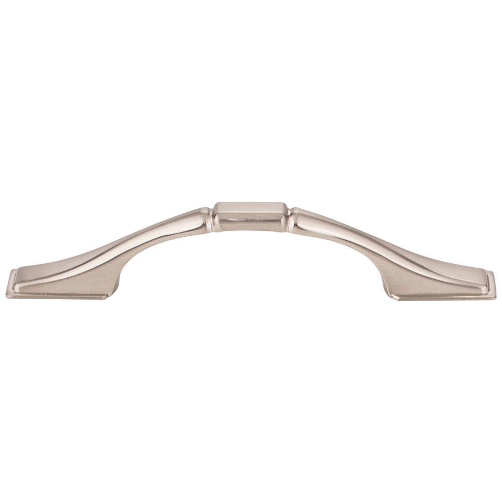 Hardware Resources 3" Center-to-Center Satin Nickel Square Hammond Cabinet Pull