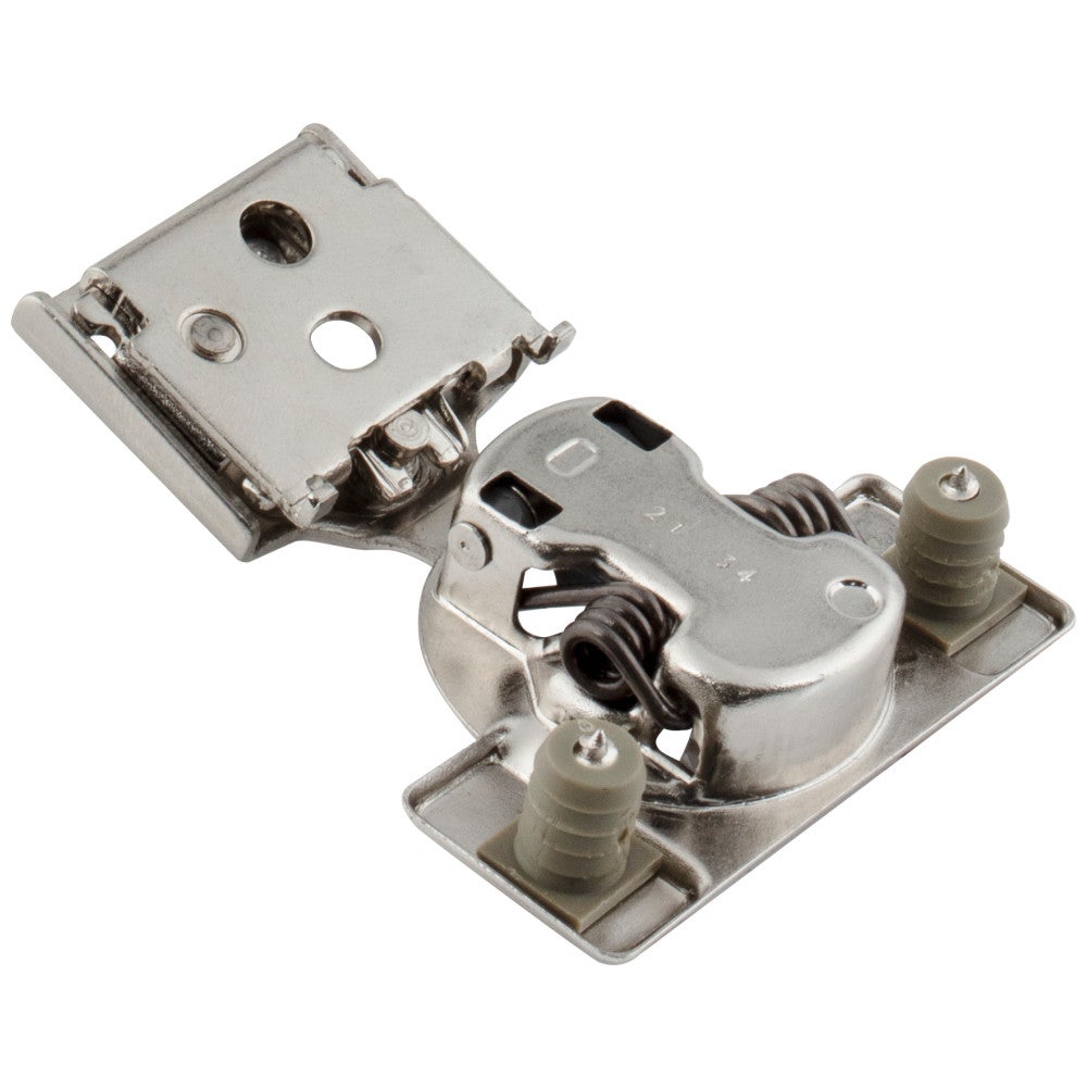 Hardware Resources HR MAX 105° 1/2" Overlay Compact Soft-close Hinge with 2 Cleat and Press-in 8mm Dowels