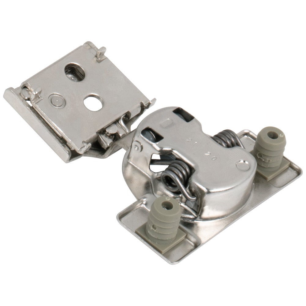 Hardware Resources HR MAX 105° 3/4" Overlay Heavy Duty Soft-close Compact Hinge with Press-in 8 mm Dowels