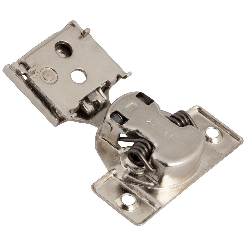 Hardware Resources HR MAX 105° 1/2" Overlay Heavy Duty Adjustable Soft-close Compact Hinge without Dowels