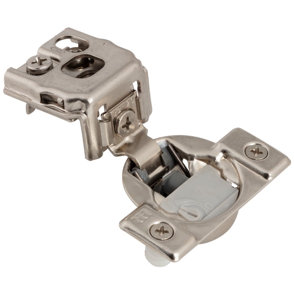 Hardware Resources HR MAX 105° 1-1/4" Overlay Heavy Duty Adjustable Soft-close Compact Hinge with Press-in 8 mm Dowels