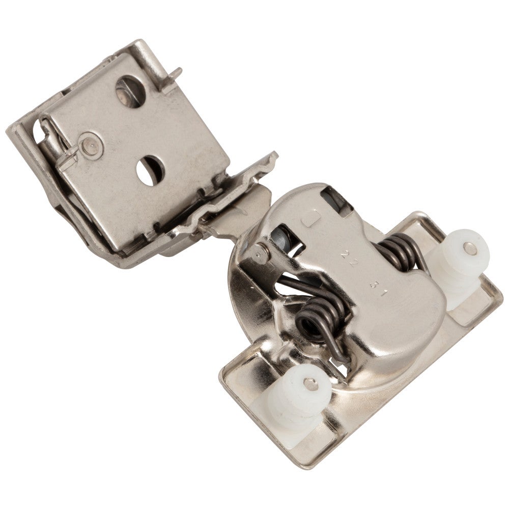 Hardware Resources HR MAX 105° 1-1/4" Overlay Heavy Duty Adjustable Soft-close Compact Hinge with Press-in 8 mm Dowels
