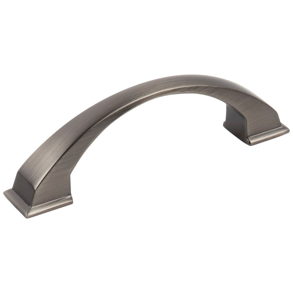 Hardware Resources 96 mm Center-to-Center Satin Nickel Arched Roman Cabinet Pull
