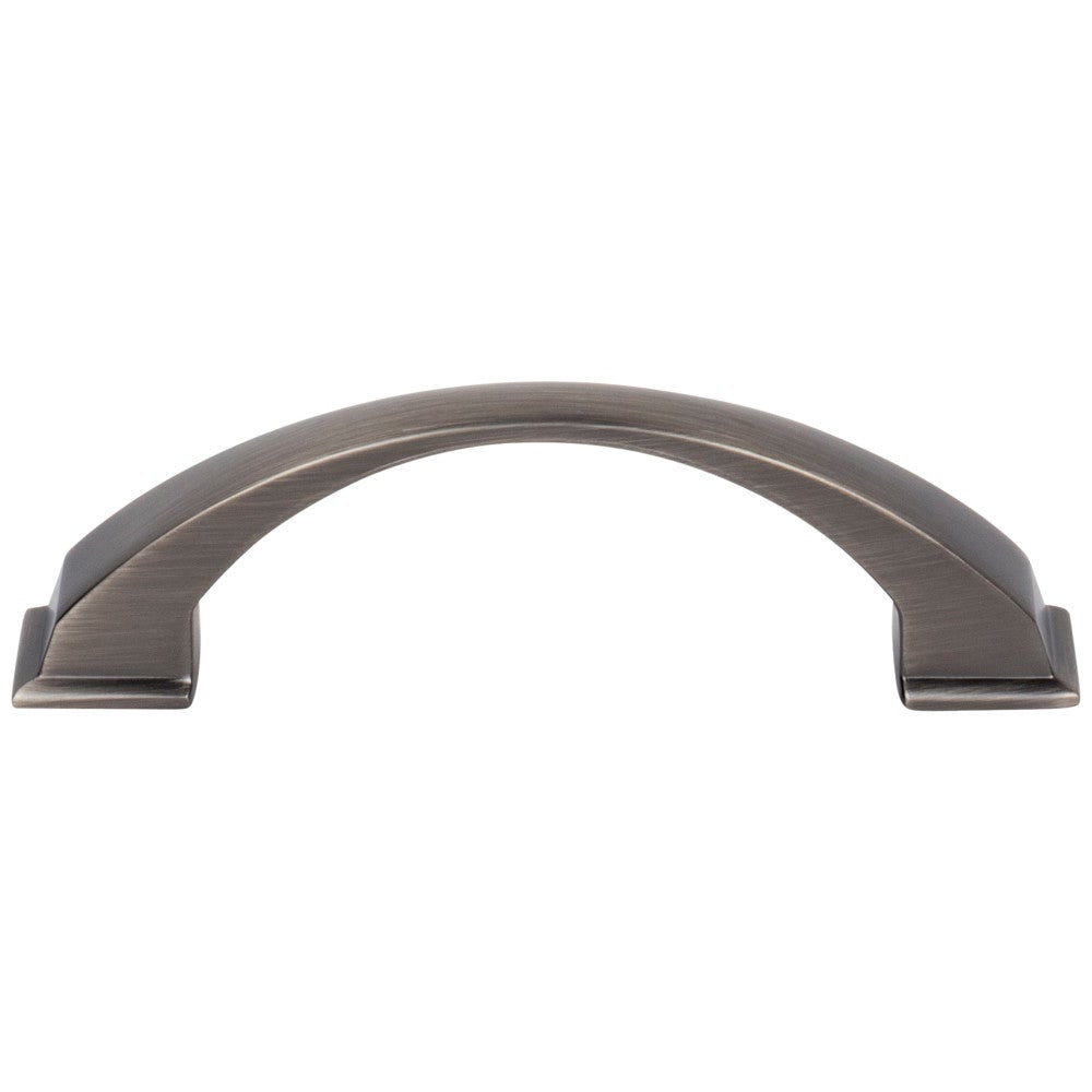 Hardware Resources 96 mm Center-to-Center Satin Nickel Arched Roman Cabinet Pull