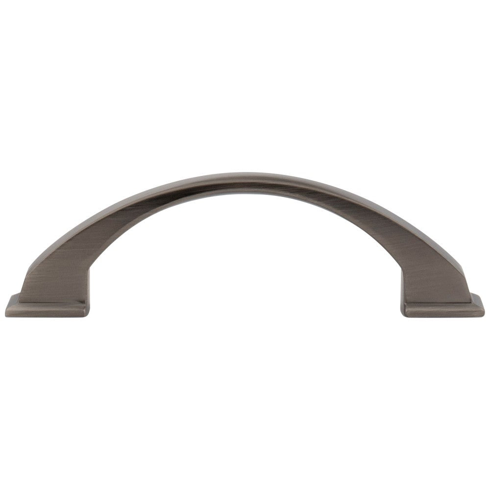 Hardware Resources 96 mm Center-to-Center Satin Nickel Arched Roman Cabinet Pull