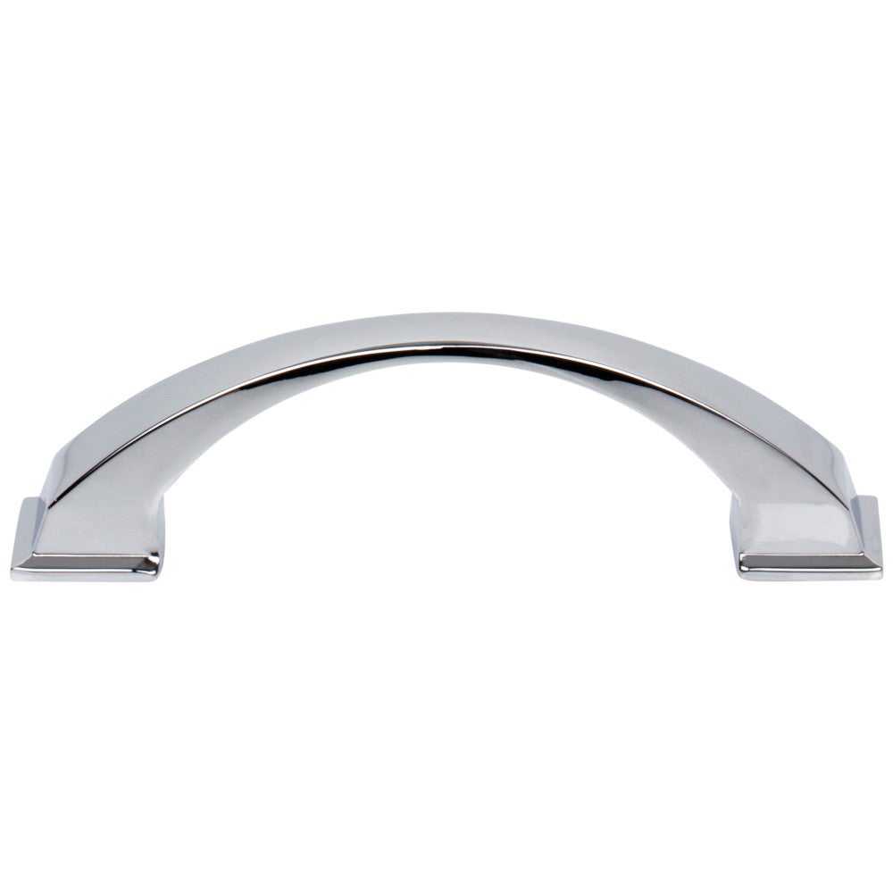 Hardware Resources 96 mm Center-to-Center Satin Nickel Arched Roman Cabinet Pull