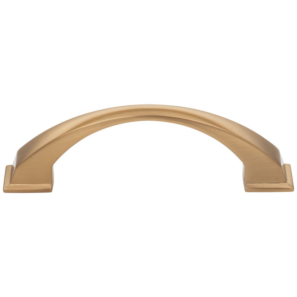 Hardware Resources 96 mm Center-to-Center Satin Nickel Arched Roman Cabinet Pull
