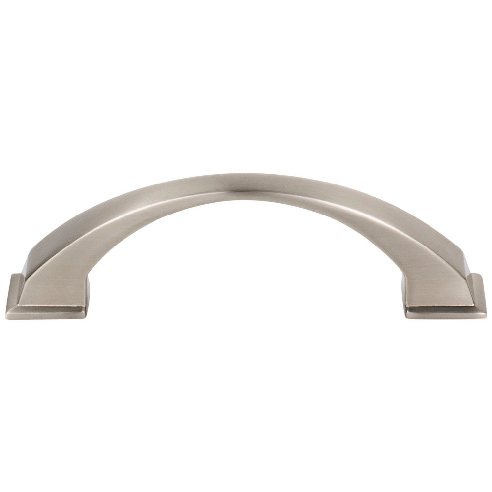 Hardware Resources 96 mm Center-to-Center Satin Nickel Arched Roman Cabinet Pull