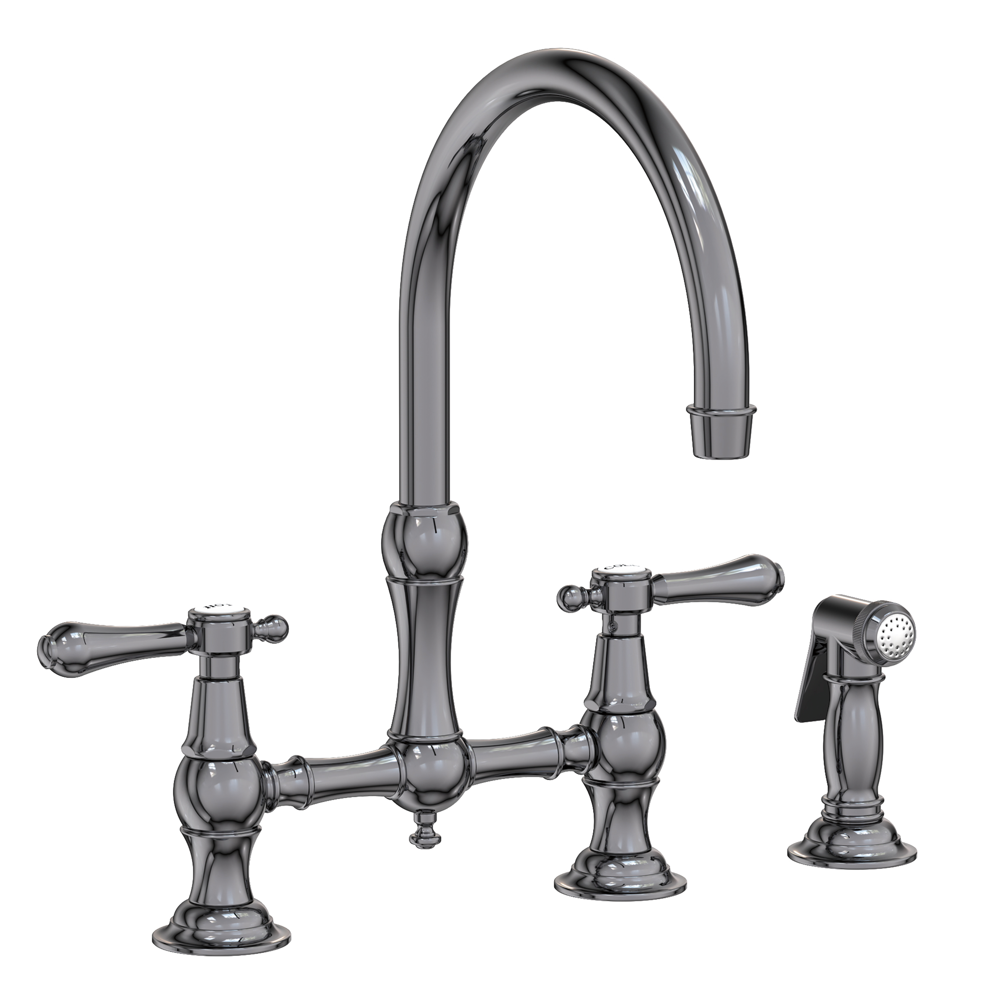 Newport Brass Chesterfield® Kitchen Bridge Faucet with Side Spray