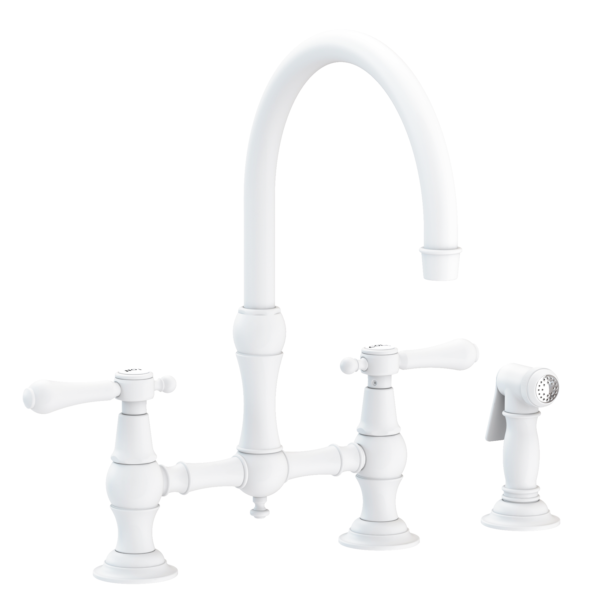 Newport Brass Chesterfield® Kitchen Bridge Faucet with Side Spray