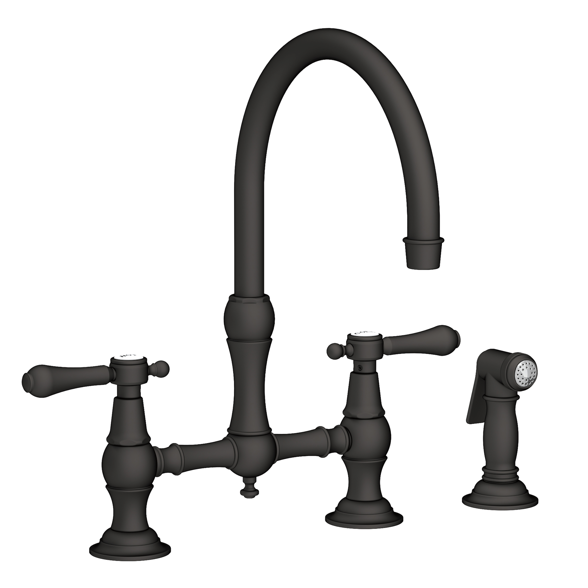 Newport Brass Chesterfield® Kitchen Bridge Faucet with Side Spray