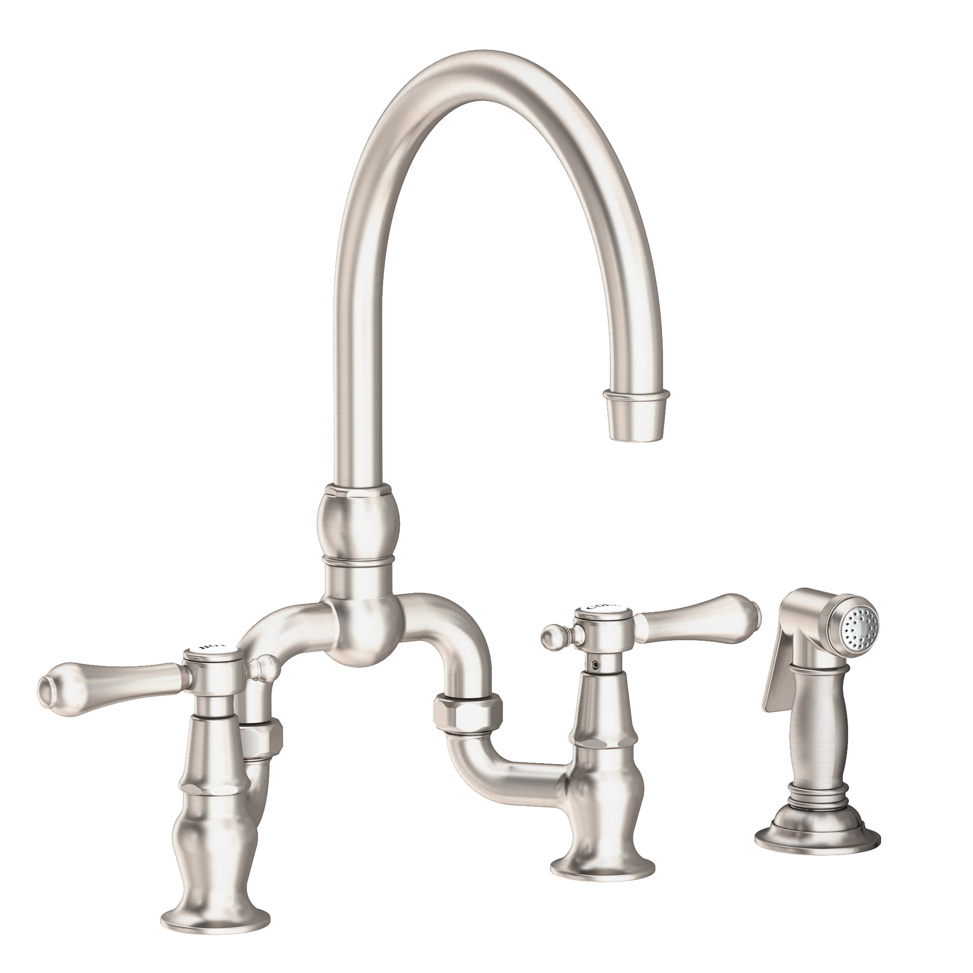 Newport Brass Chesterfield® Kitchen Bridge Faucet with Side Spray