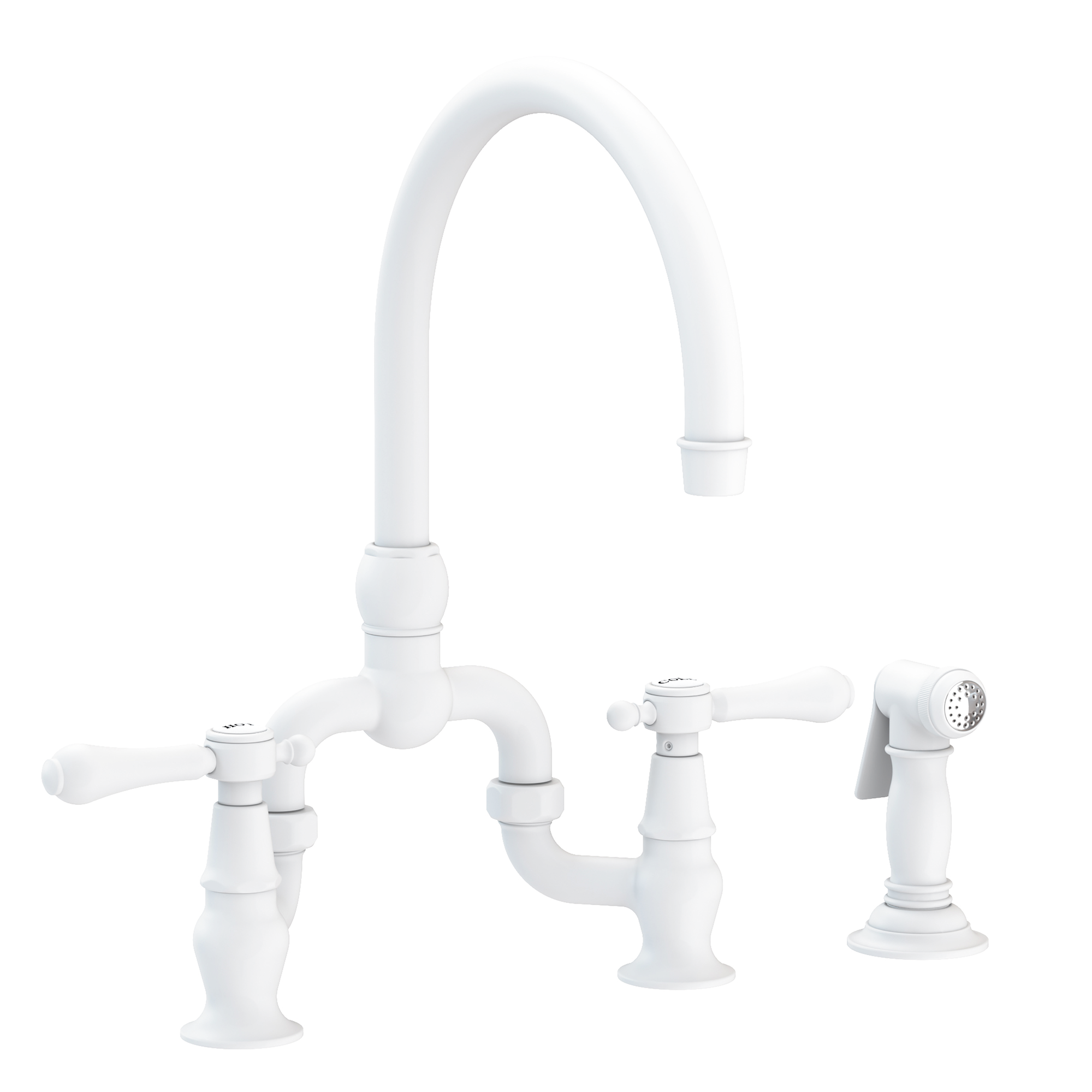 Newport Brass Chesterfield® Kitchen Bridge Faucet with Side Spray