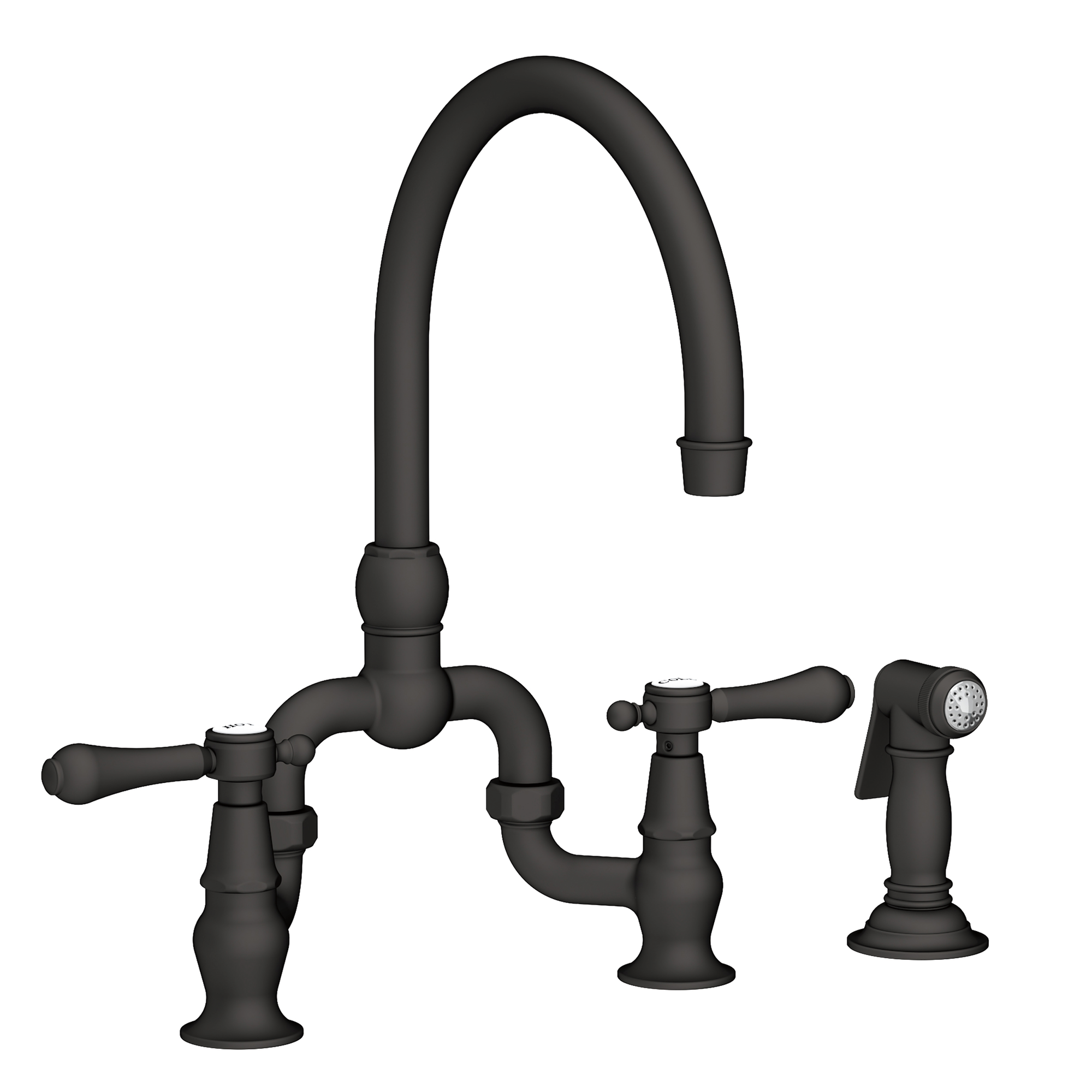 Newport Brass Chesterfield® Kitchen Bridge Faucet with Side Spray