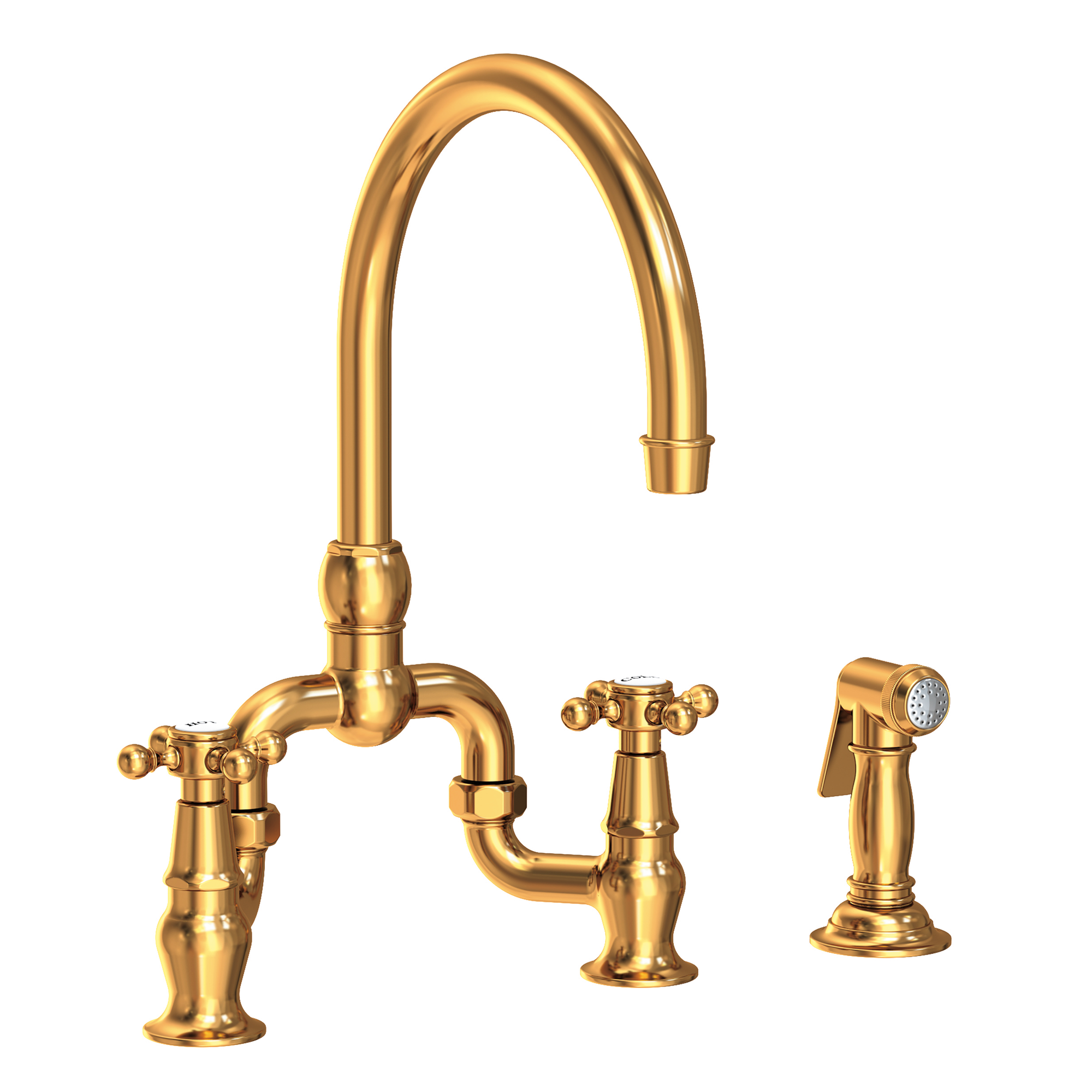 Newport Brass Chesterfield® Kitchen Bridge Faucet with Side Spray