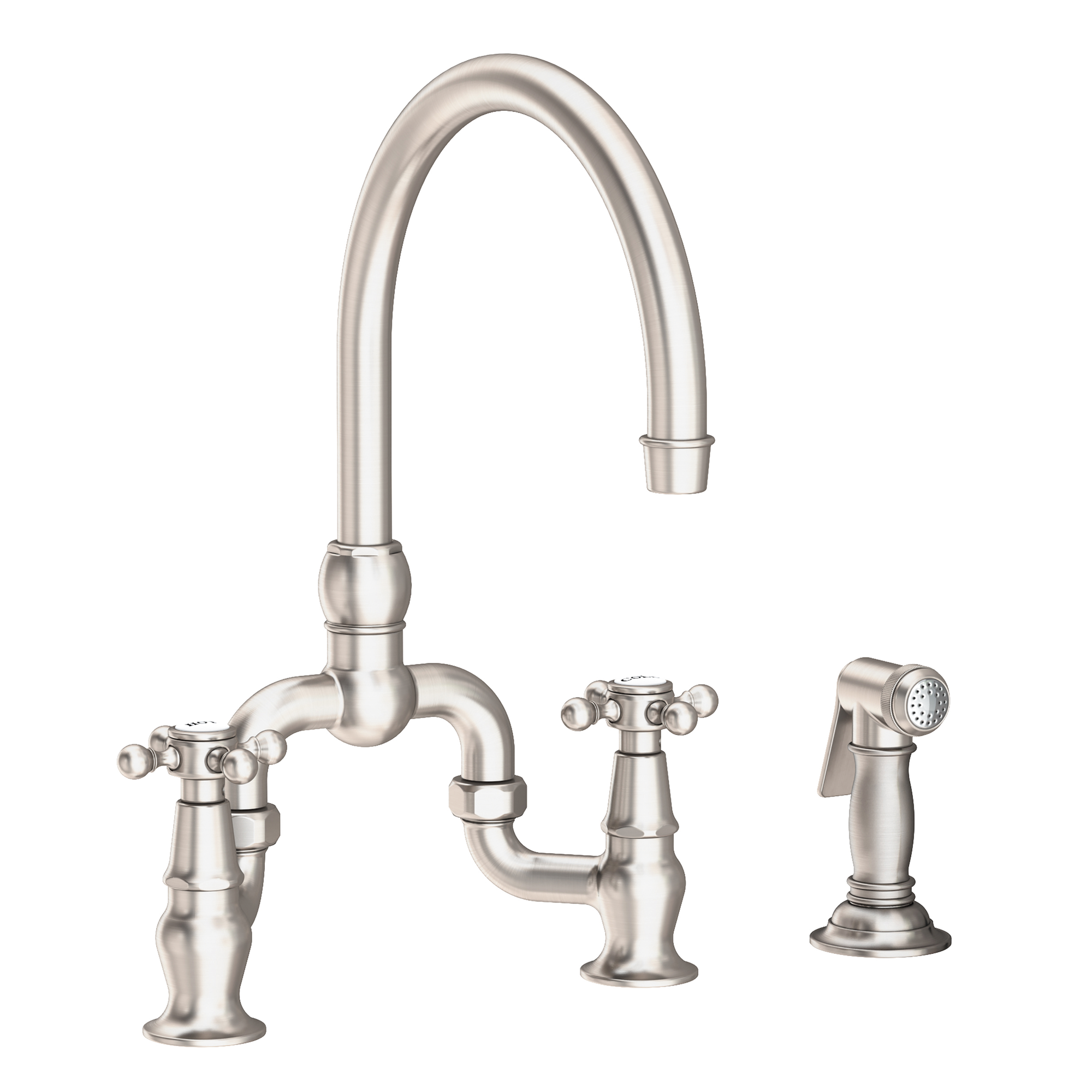 Newport Brass Chesterfield® Kitchen Bridge Faucet with Side Spray
