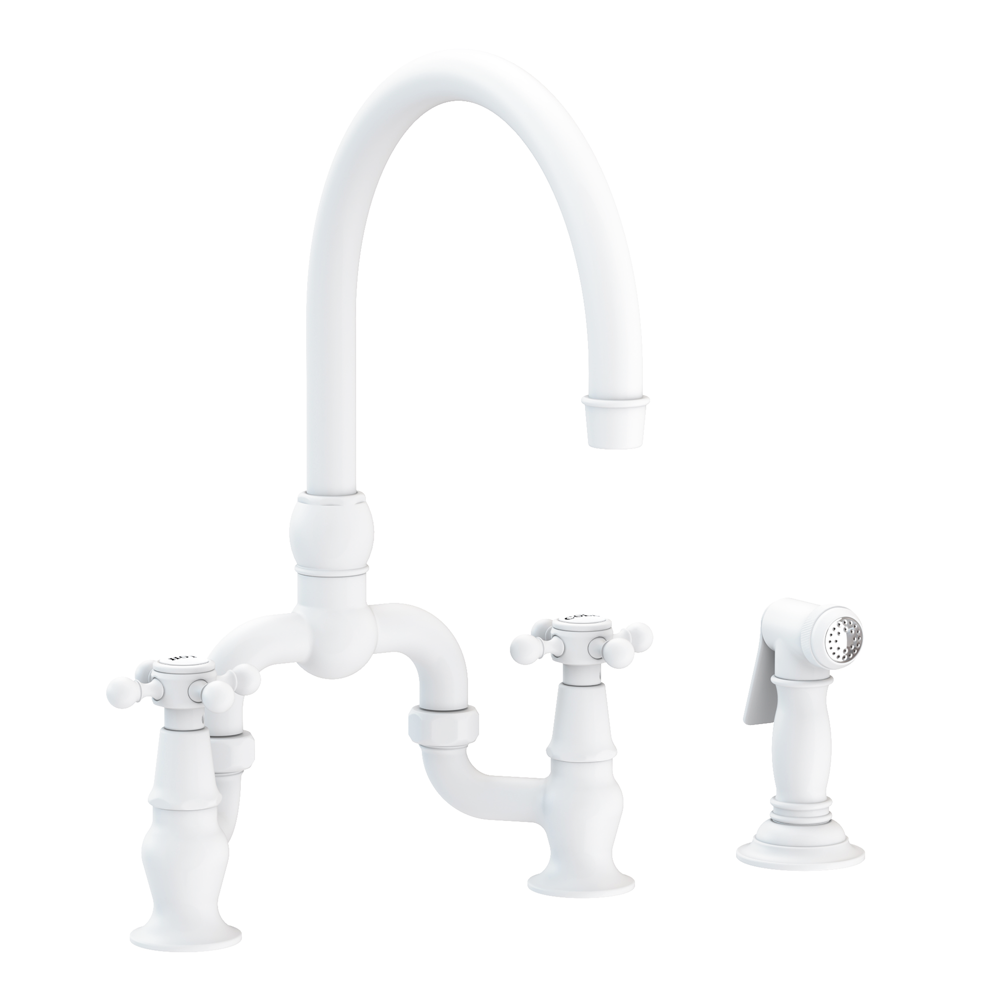 Newport Brass Chesterfield® Kitchen Bridge Faucet with Side Spray
