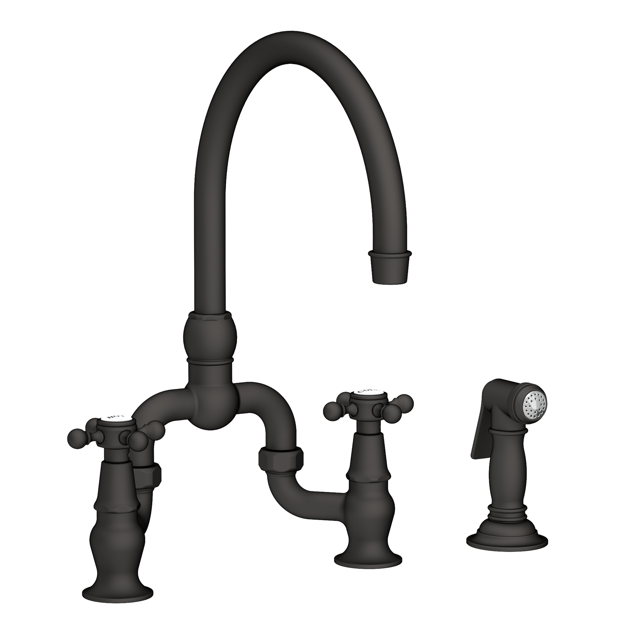 Newport Brass Chesterfield® Kitchen Bridge Faucet with Side Spray