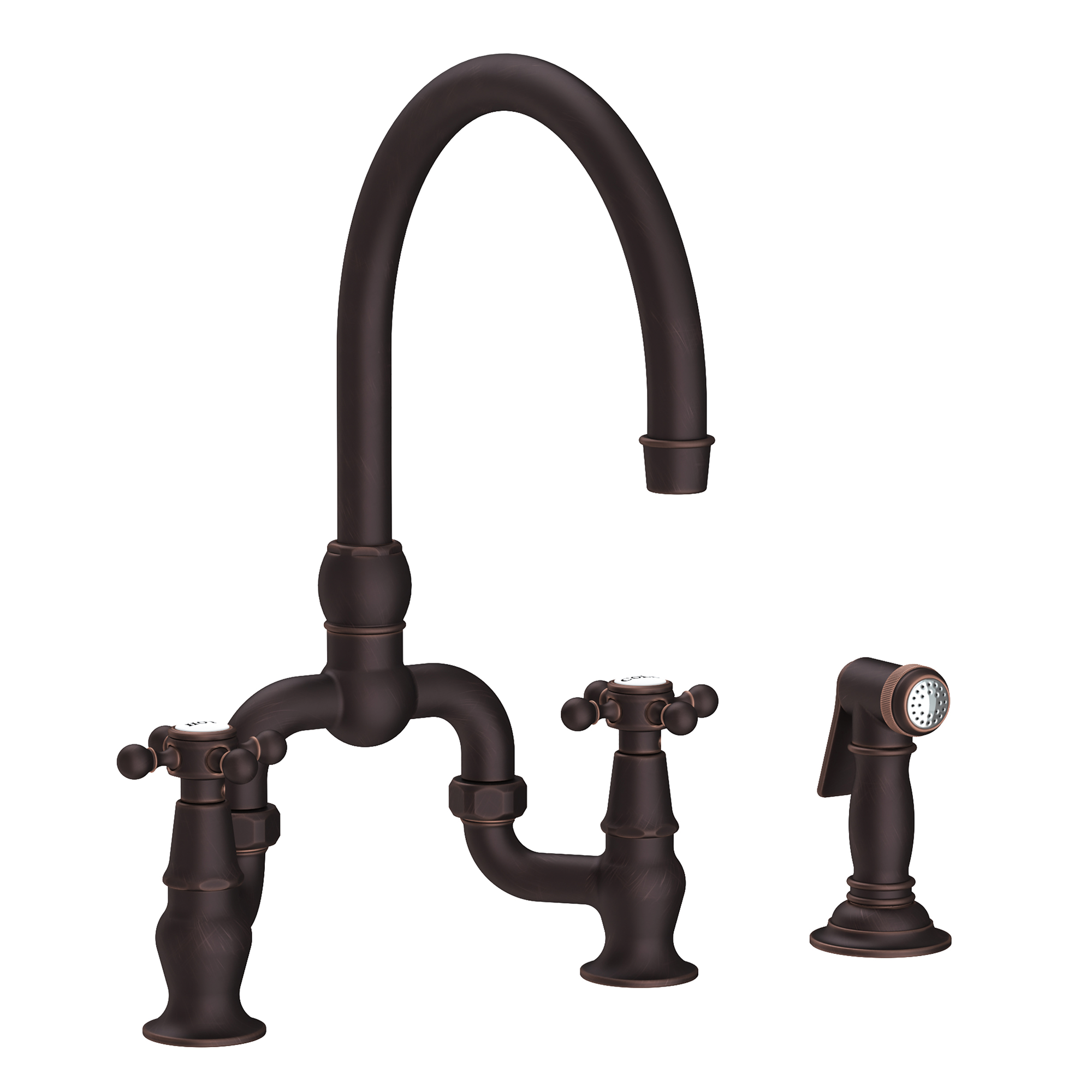Newport Brass Chesterfield® Kitchen Bridge Faucet with Side Spray