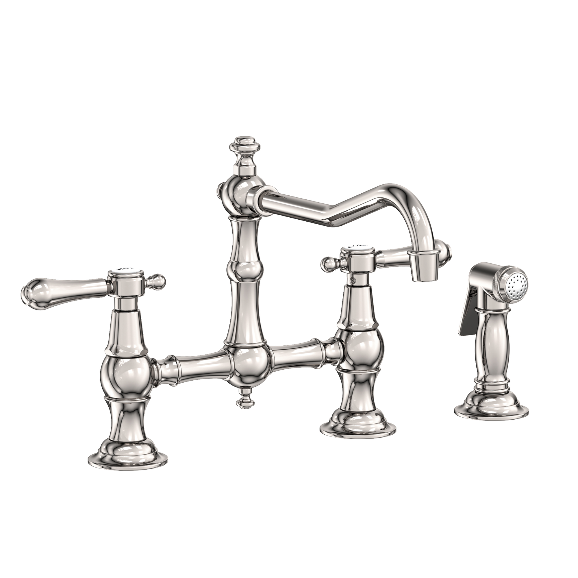 Newport Brass Chesterfield® Kitchen Bridge Faucet with Side Spray