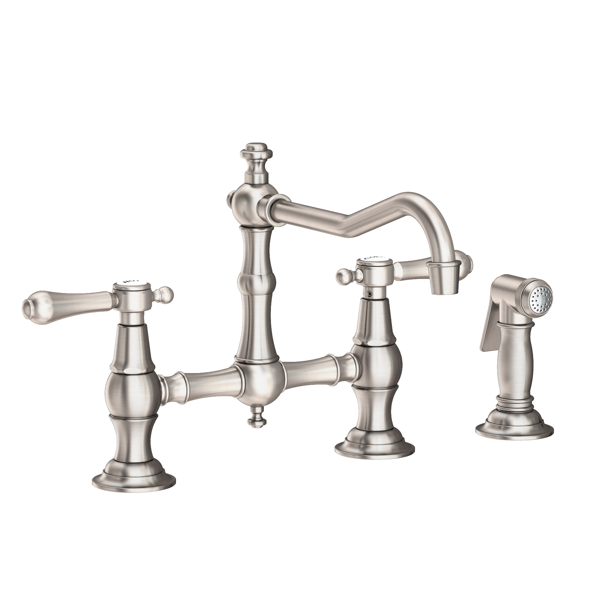 Newport Brass Chesterfield® Kitchen Bridge Faucet with Side Spray