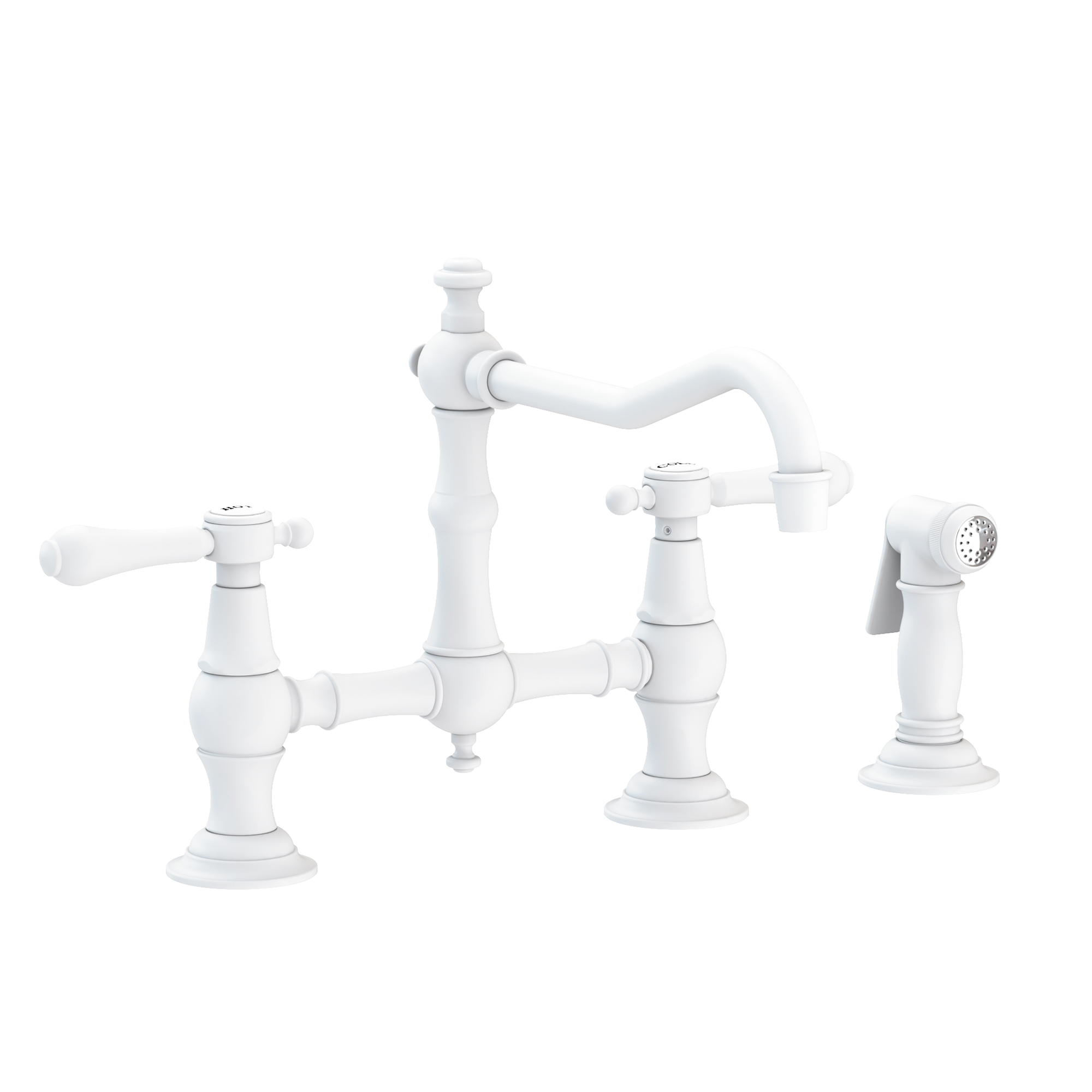 Newport Brass Chesterfield® Kitchen Bridge Faucet with Side Spray