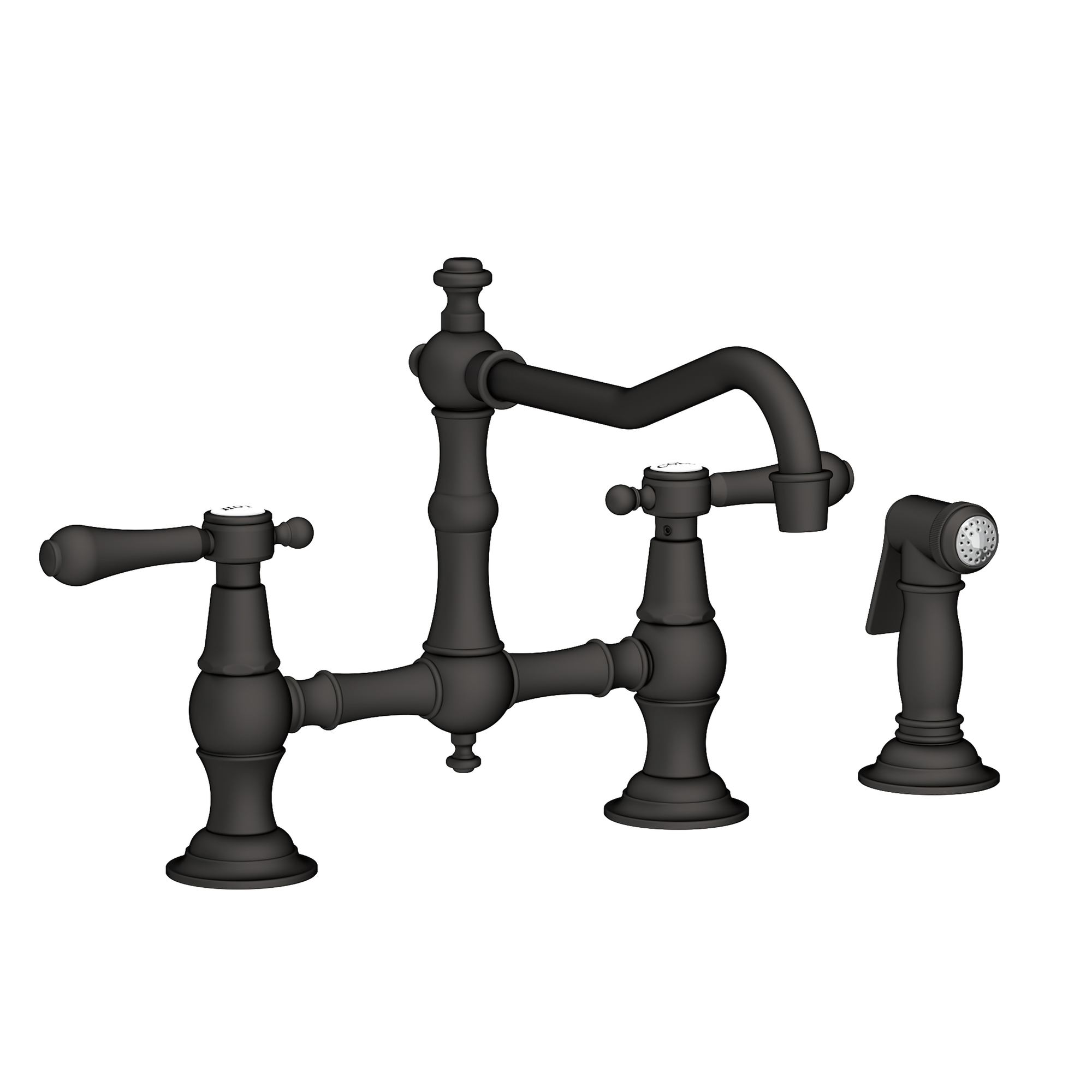 Newport Brass Chesterfield® Kitchen Bridge Faucet with Side Spray