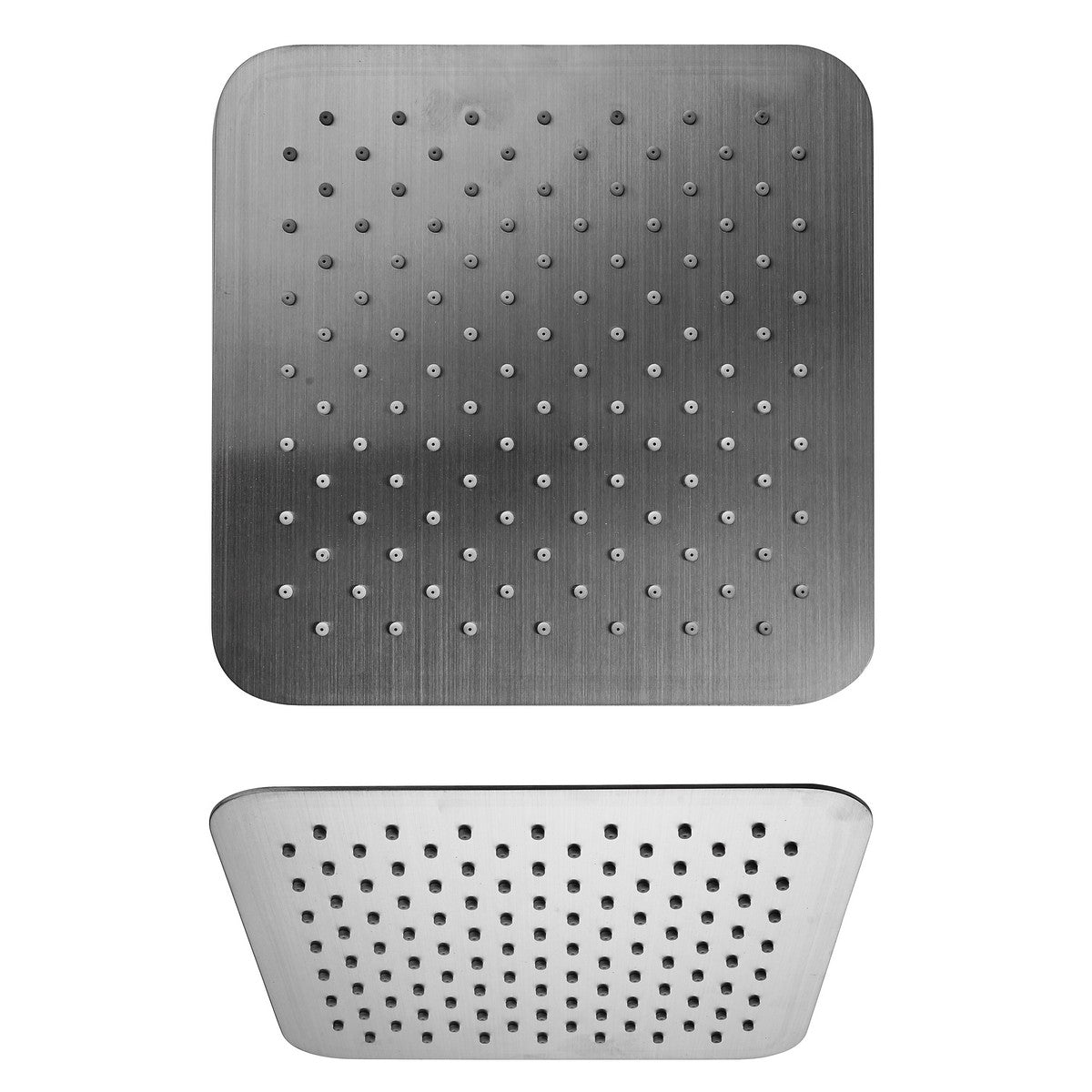 Fortis Doccia 12" Brass Slim Square Rain Shower Head – 94759S2CMB, Matte Black