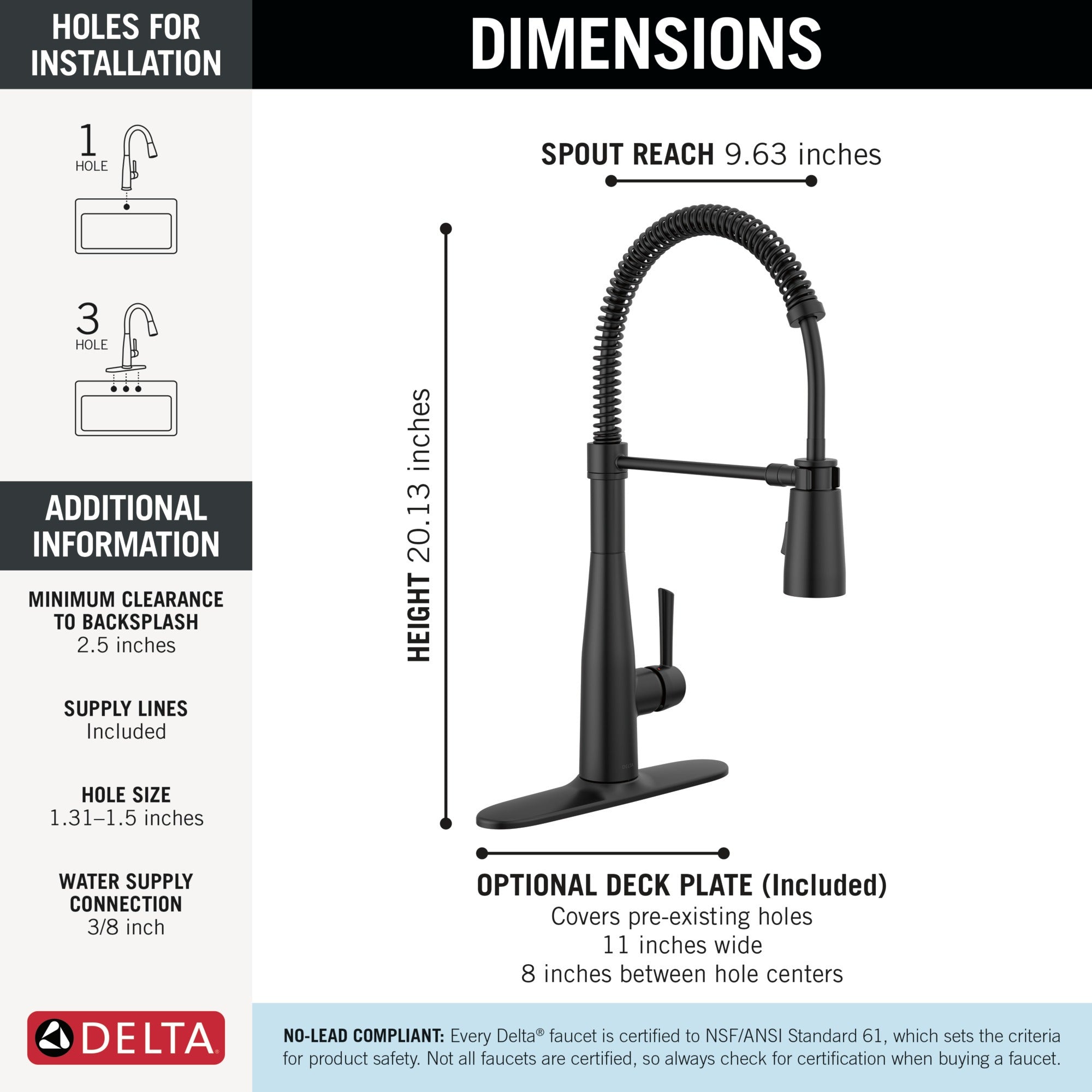 Delta Essa® Single-Handle Pull-Down Spring Kitchen Faucet