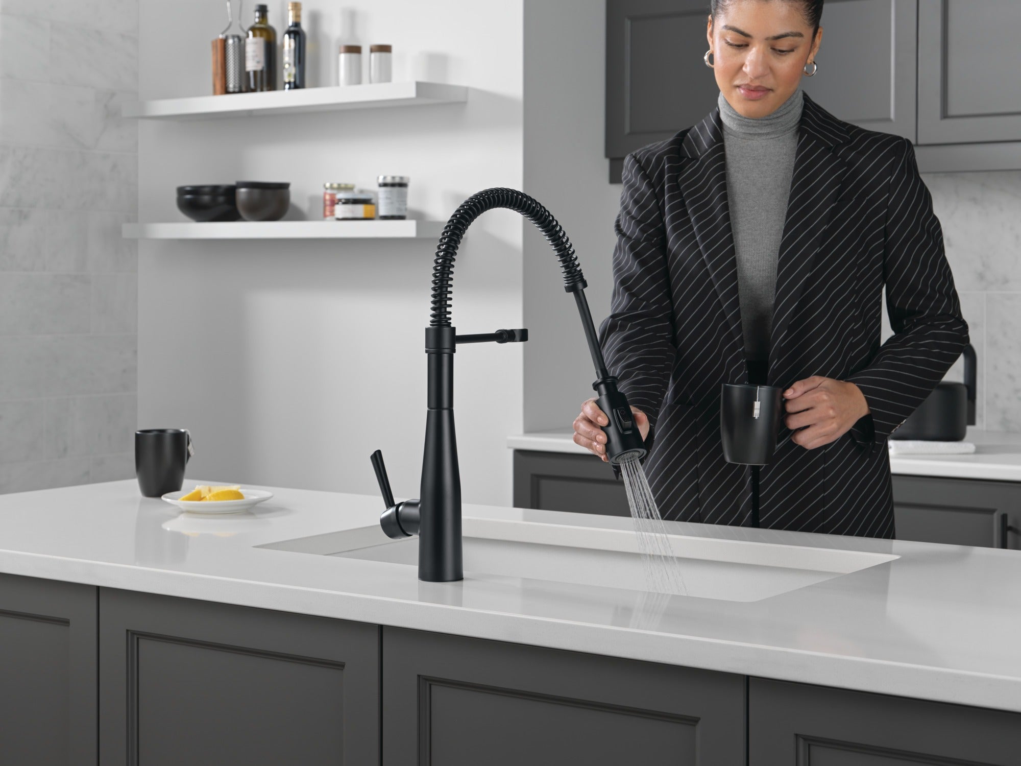Delta Essa® Single-Handle Pull-Down Spring Kitchen Faucet