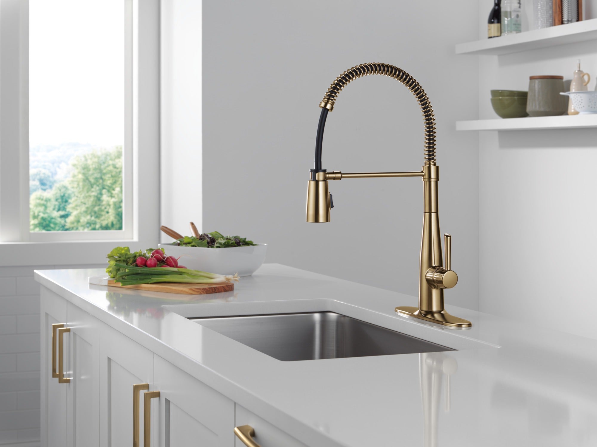 Delta Essa® Single-Handle Pull-Down Spring Kitchen Faucet