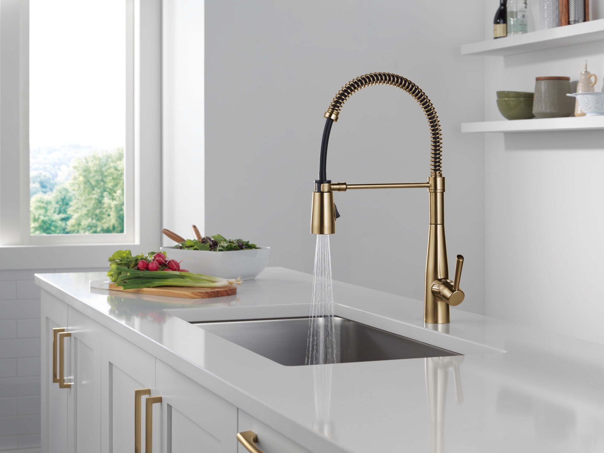 Delta Essa® Single-Handle Pull-Down Spring Kitchen Faucet