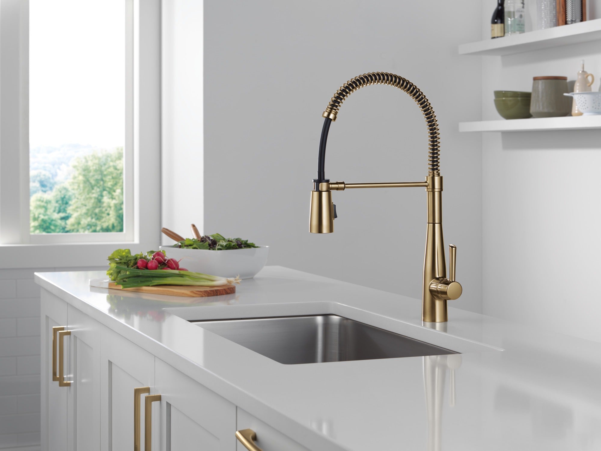 Delta Essa® Single-Handle Pull-Down Spring Kitchen Faucet
